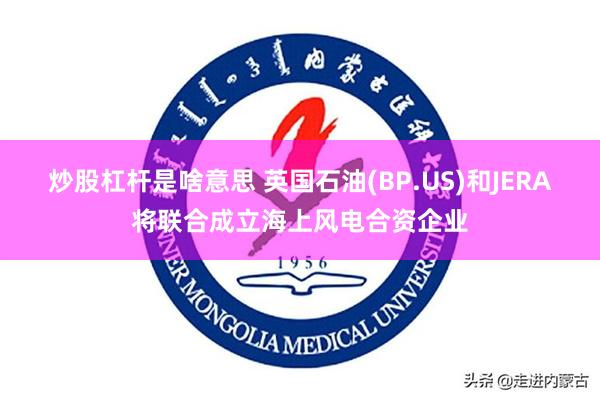 炒股杠杆是啥意思 英国石油(BP.US)和JERA将联合成立海上风电合资企业
