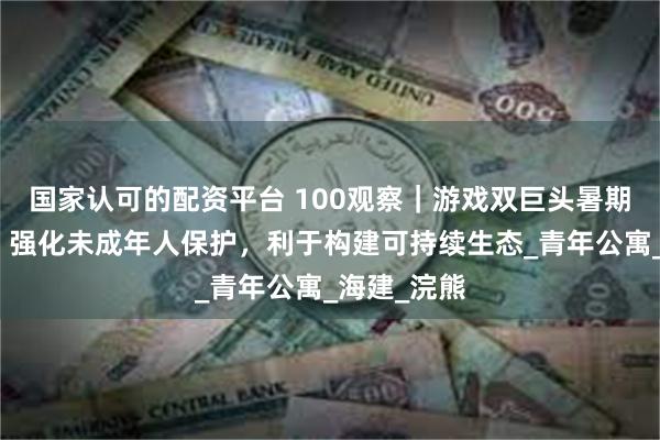 国家认可的配资平台 100观察｜游戏双巨头暑期规则落地：强化未成年人保护，利于构建可持续生态_青年公寓_海建_浣熊