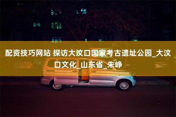 配资技巧网站 探访大汶口国家考古遗址公园_大汶口文化_山东省_朱峥